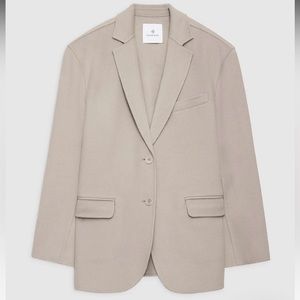 Anine Bing Quinn Blazer - Taupe Cashmere - Size XS